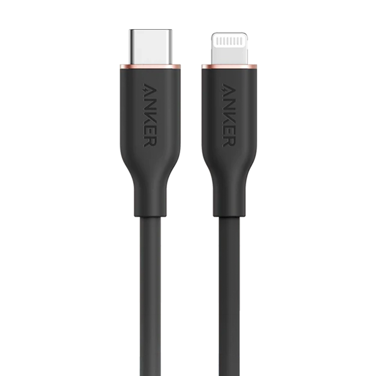 کابل تبدیل USB-C به لایتنینگ انکر 641 PowerLine III Flow مدل A8663 طول 180 سانتی متر مشکی پلازا دیجیتال