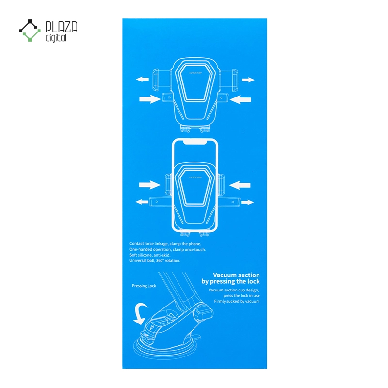 پایه نگهدارنده موبایل کینگ استار مدل KH900 مشکی پلازا دیجیتال