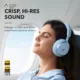 هدفون بی سیم انکر مدل Soundcore Space One A3035 آبی روشن پلازا دیجیتال