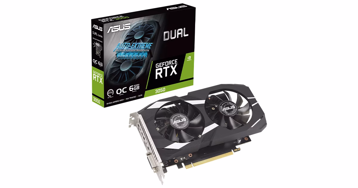 کارت گرافیک ایسوس مدل Dual GeForce RTX 3050 OC