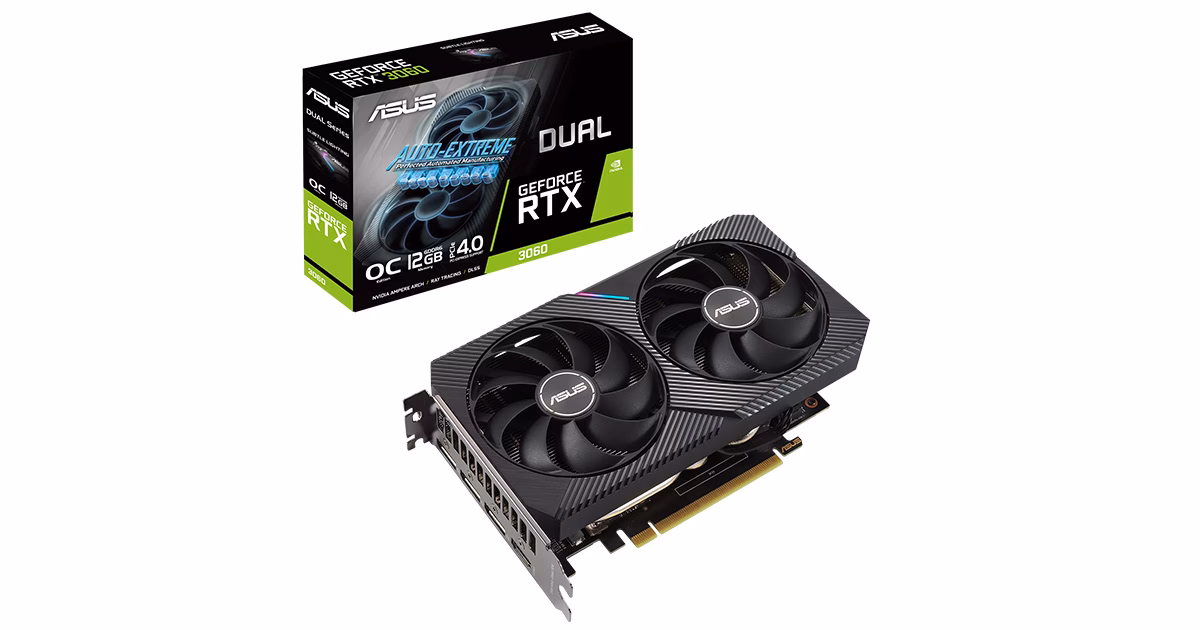 کارت گرافیک ایسوس مدل Dual RTX 3060 OC 12GB GDDR6
