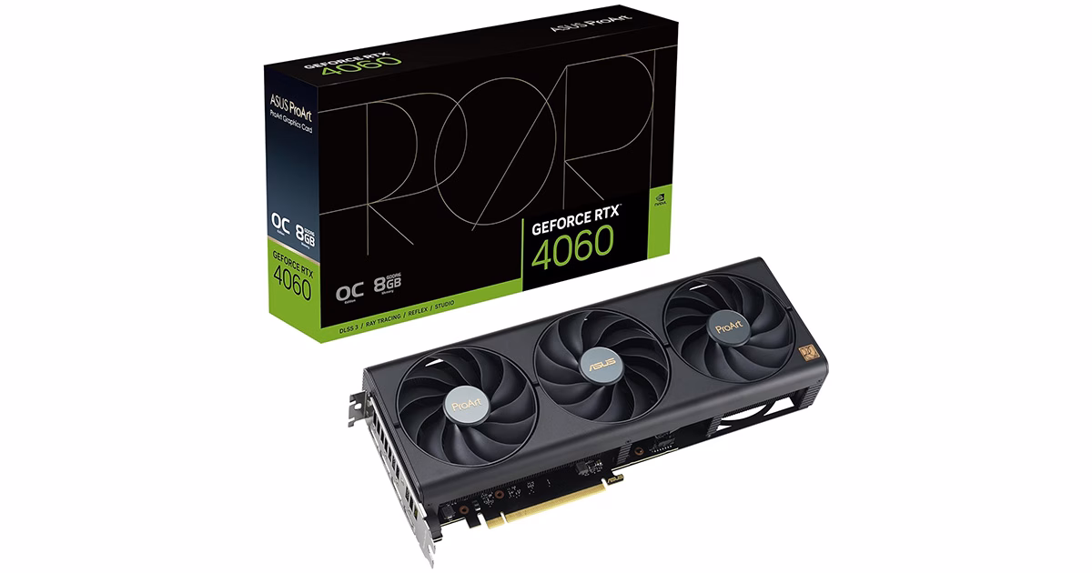 کارت گرافیک ایسوس مدل ProArt GeForce RTX 4060 OC Edition 8GB GDDR6