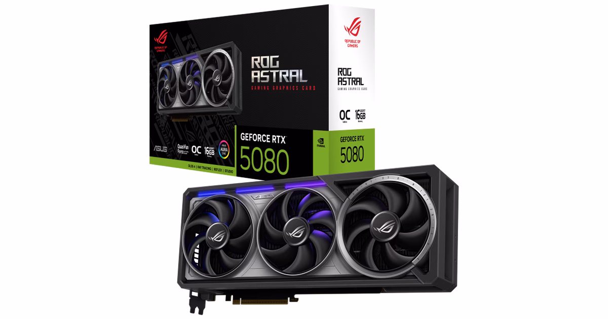 کارت گرافیک ایسوس مدل ROG Astral GeForce RTX 5080 16GB GDDR7 OC Edition