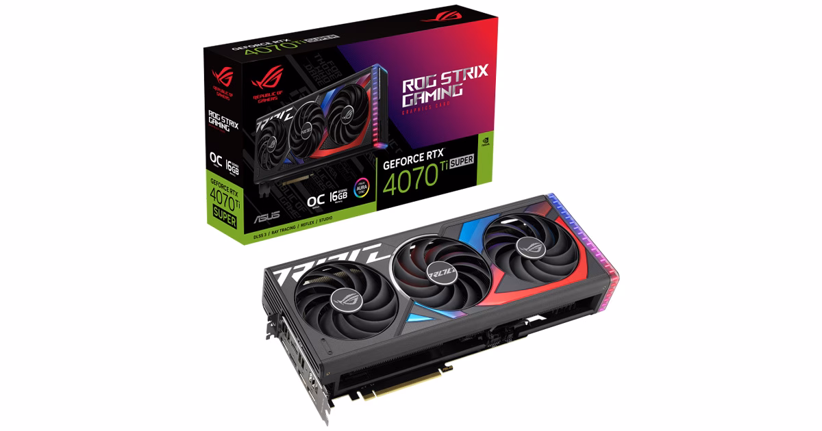 کارت گرافیک ایسوس مدل ROG Strix RTX 4070 Ti Super OC 16GB