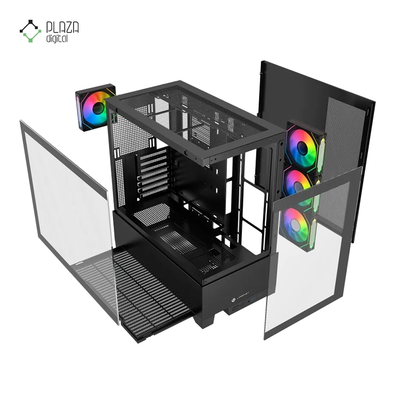 کیس کامپیوتر گیمینگ لاجیکی مدل C664B پلازا دیجیتال