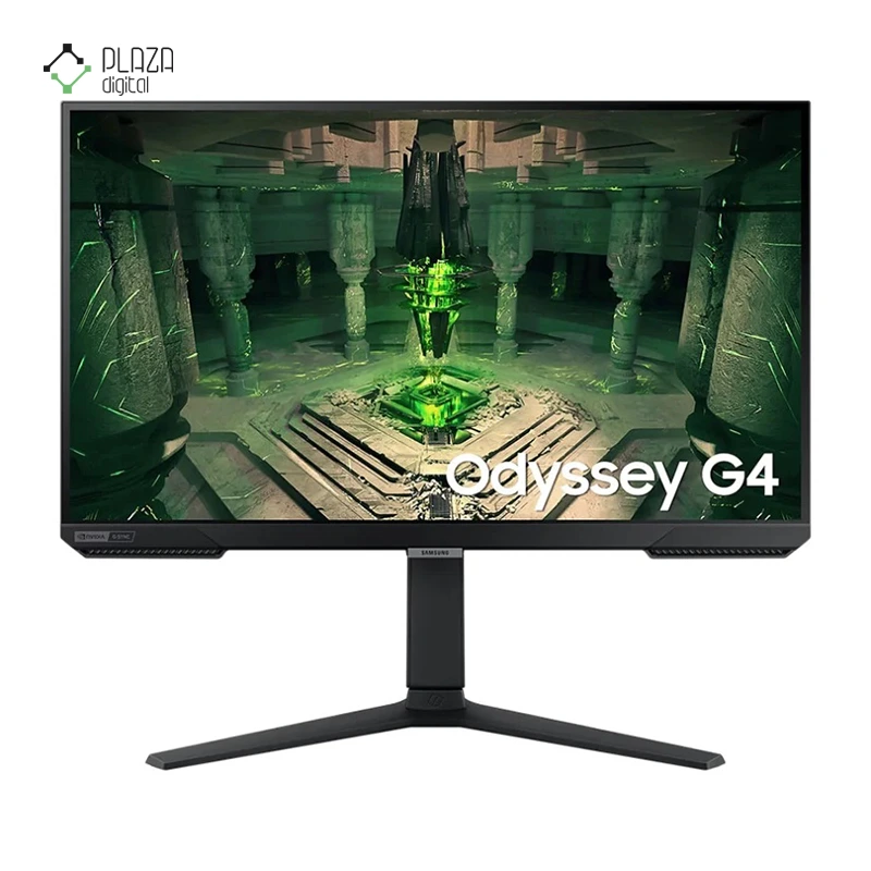 نمای رو به رو مانیتور سامسونگ 27 اینچی مدل Odyssey G4 LS27BG402 پلازا دیجیتال