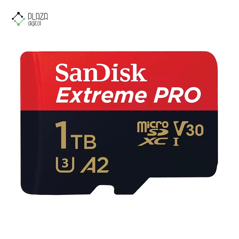 کارت حافظه microSDXC سن دیسک مدل Extreme Pro کلاس V30 استاندارد UHS-I سرعت 200MBps ظرفیت 1 ترابایت پلازا دیجیتال