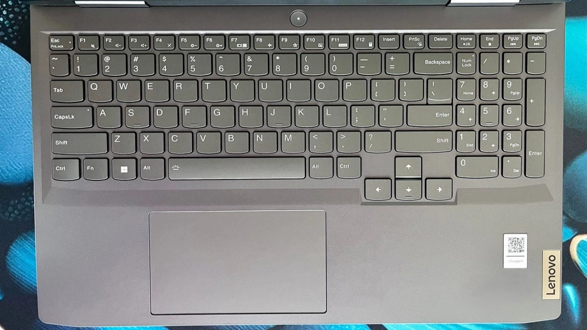 lenovo loq laptop keyboard view