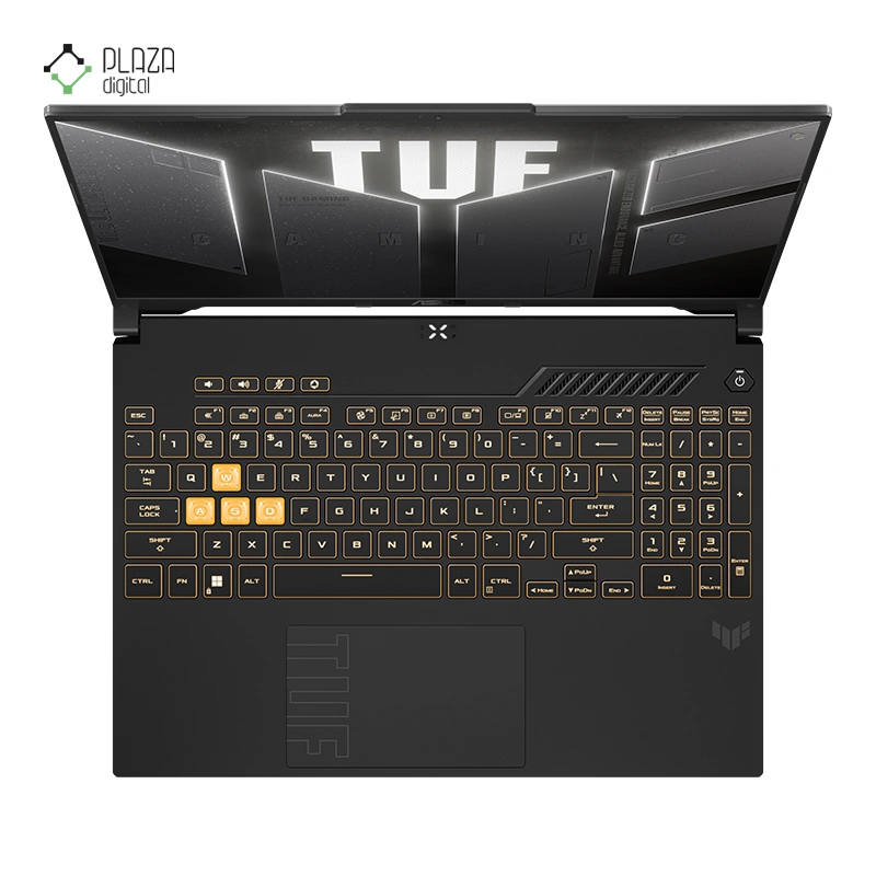 نمای کیبورد لپ تاپ ایسوس 16 اینچی مدل TUF Gaming F16 FX607JV-C i7 13650HX 16GB 1TB RTX4060 پلازا دیجیتال