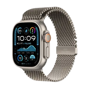 ساعت هوشمند اپل مدل Ultra 2 Titanium Milanese Loop Band 49mm تیتانیوم پلازا دیجیتال