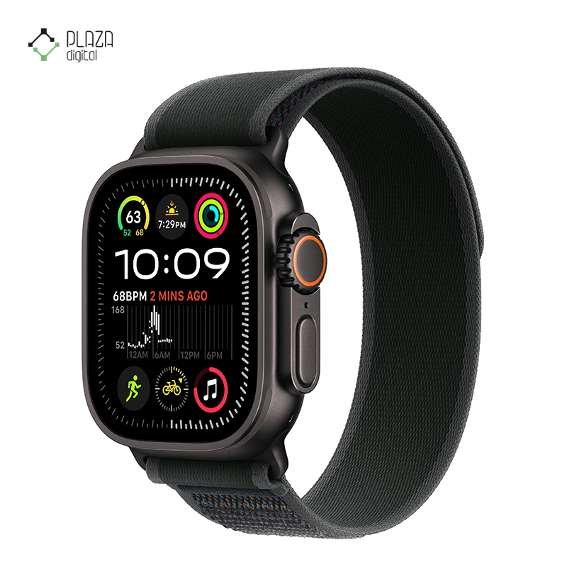 ساعت هوشمند اپل مدل Ultra 2 Trail Loop Band 49mm مشکی بند مشکی پلازا دیجیتال