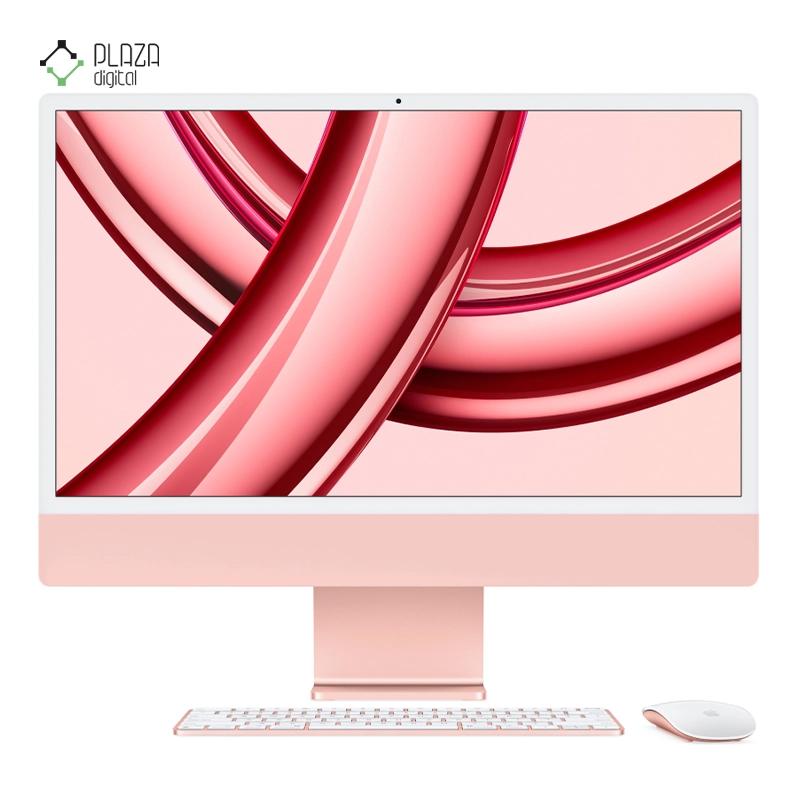 نمای جلو کامپیوتر All in One اپل 24 اینچی مدل iMac MQRD3 M3 2023 8GB 256GB پلازا دیجیتال