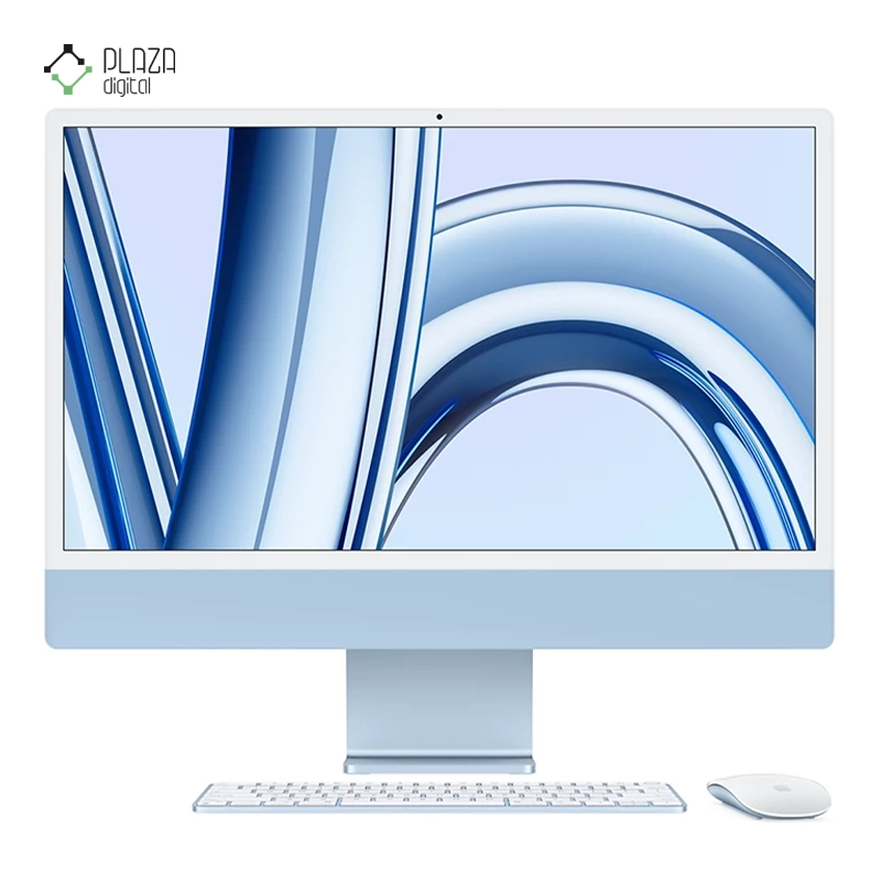 نمای جلو کامپیوتر All in One اپل 24 اینچی مدل iMac MQRQ3 M3 2023 8GB 256GB پلازا دیجیتال