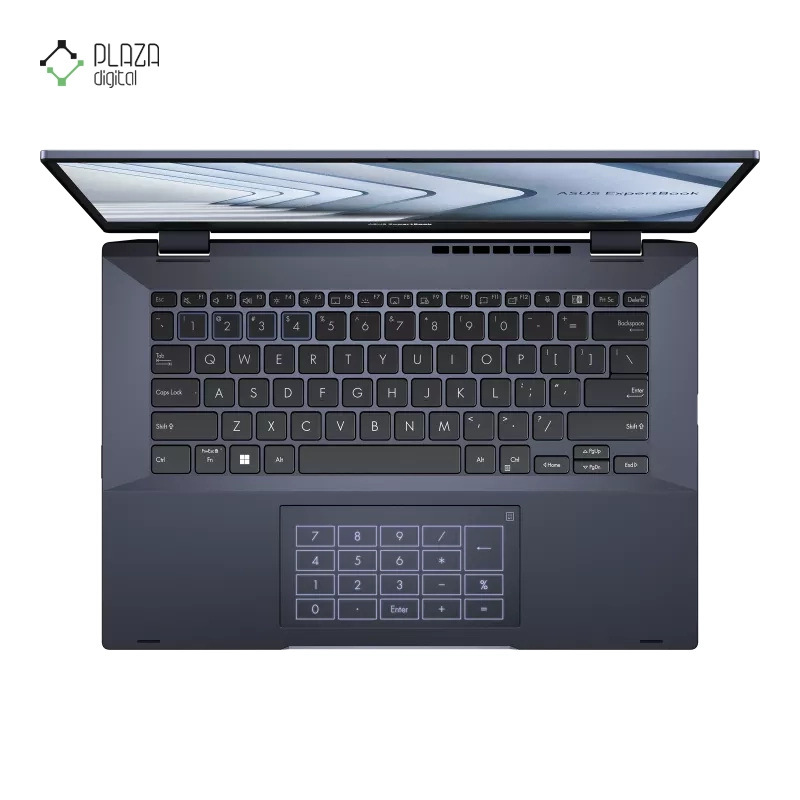 نمای کیبورد لپ تاپ ایسوس 14 اینچی مدل ExpertBook B5 Flip B5402FVA i7 1360P 16GB 1TB Iris Xe پلازا دیجیتال