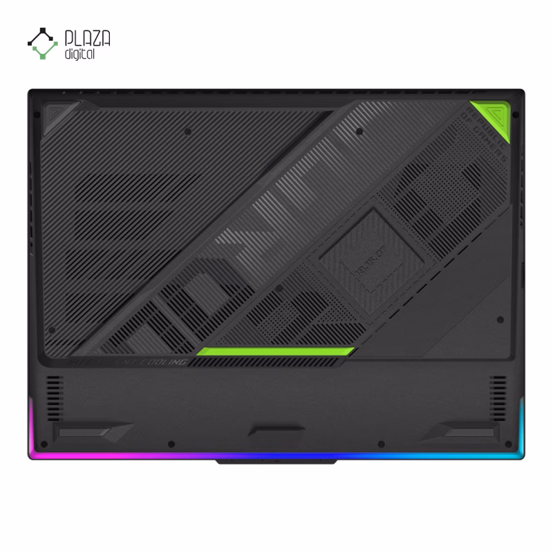 نمای زیر لپ تاپ ایسوس 16 اینچی مدل ROG Strix G16 G614JVR i9 14900HX 32GB 1TB RTX4060 پلازا دیجیتال