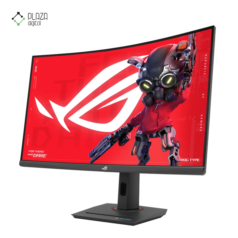 نمای سمت راست مانیتور گیمینگ ایسوس 32 اینچی مدل ROG Strix XG32WCMS پلازا دیجیتال