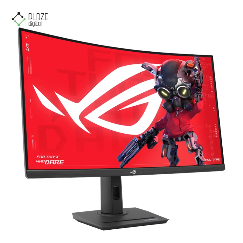 نمای سمت چپ مانیتور گیمینگ ایسوس 32 اینچی مدل ROG Strix XG32WCMS پلازا دیجیتال