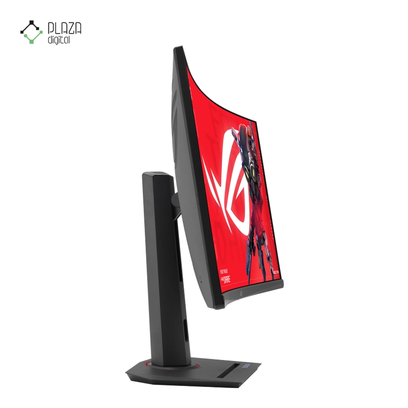 نمای کناری مانیتور گیمینگ ایسوس 32 اینچی مدل ROG Strix XG32WCS پلازا دیجیتال