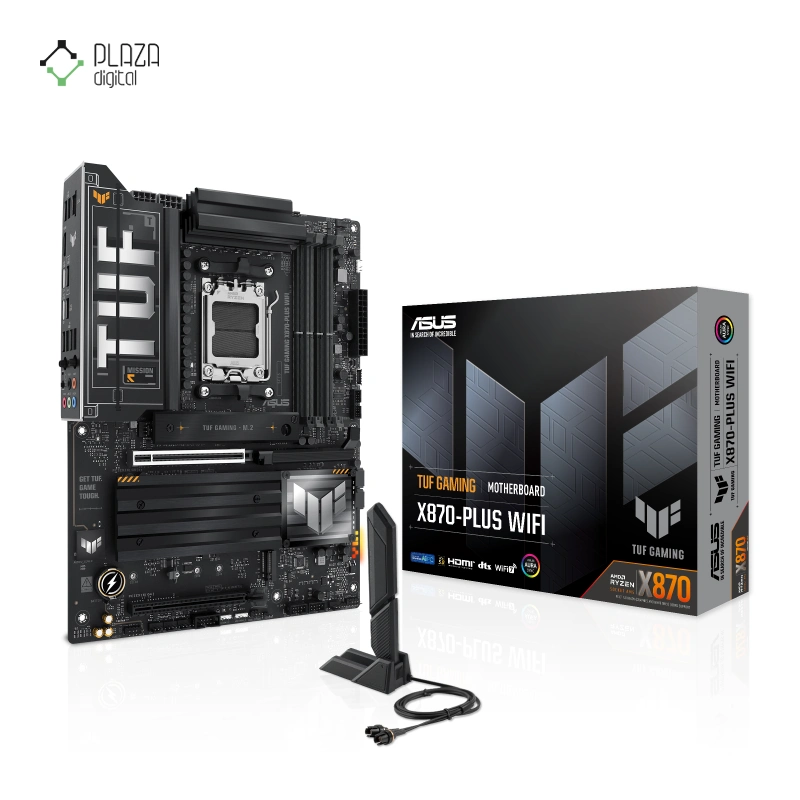 مادربرد ایسوس مدل TUF GAMING X870-PLUS WIFI D5 پلازا دیجیتال