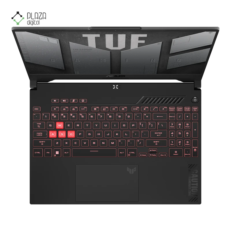 کیبورد لپ تاپ ایسوس 15.6 اینچی مدل TUF Gaming A15 FA507NUR R7 7435HS 32GB 1TB RTX4050 پلازا دیجیتال