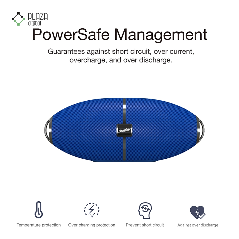 اسپیکر بلوتوثی قابل حمل انرجایزر مدل BTS205 آبی پلازا دیجیتال