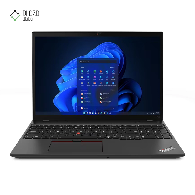 نمای جلو لپ تاپ لنوو 16 اینچی مدل ThinkPad T16 Gen 1 i5 1235U 16GB 1TB Iris Xe پلازا دیجیتال