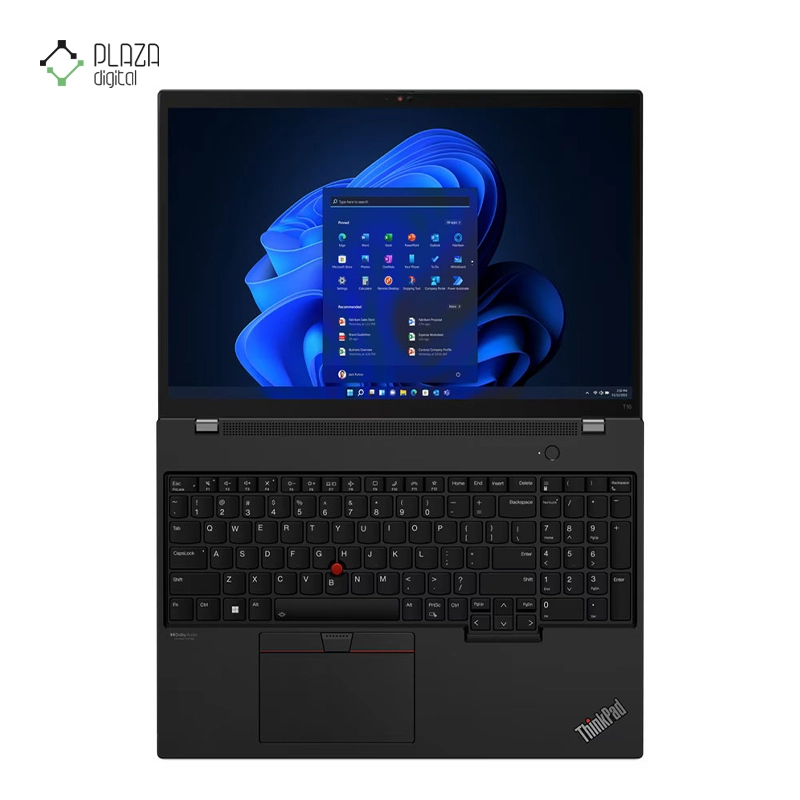 نمای کیبورد لپ تاپ لنوو 16 اینچی مدل ThinkPad T16 Gen 1 i5 1235U 16GB 256GB Iris Xe پلازا دیجیتال