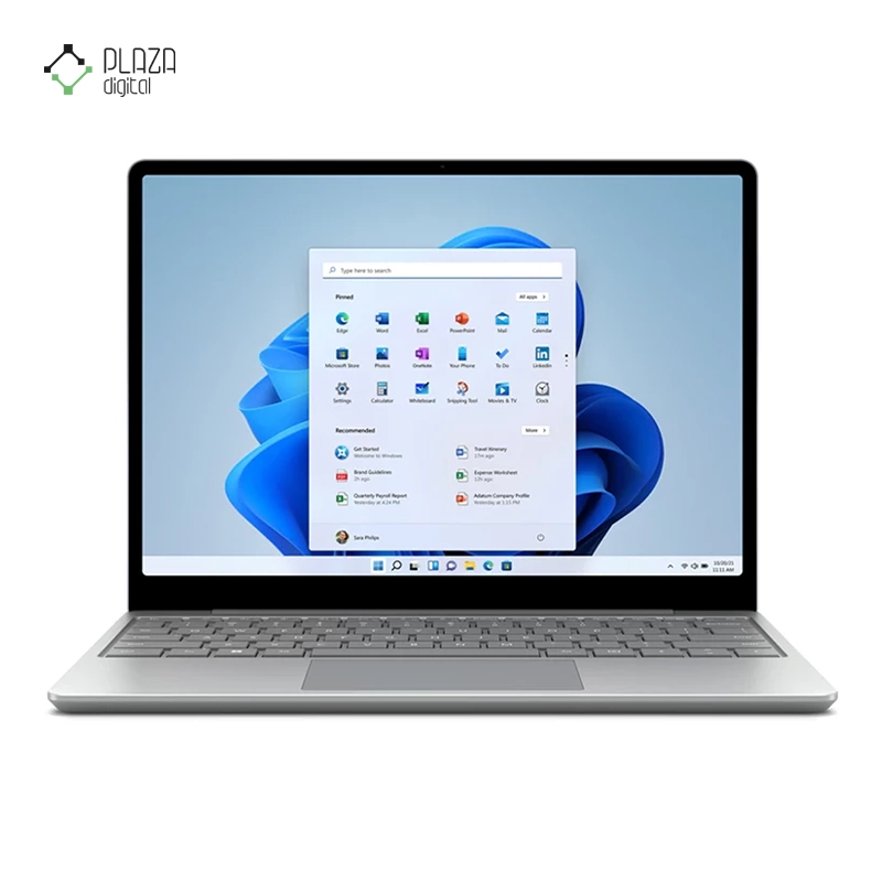 نمای جلو لپ تاپ مایکروسافت 12.4 اینچی مدل Surface Laptop Go 2 i5 1135G7 16GB 256GB Iris Xe پلازا دیجیتال