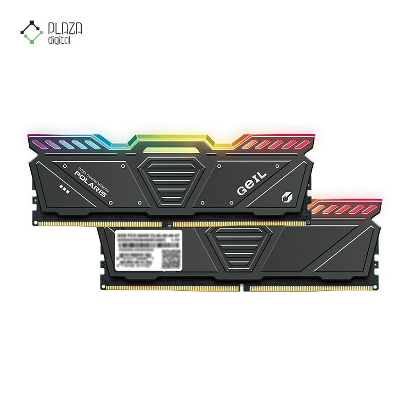 رم کامپیوتر DDR5 گیل مدل POLARIS RGB دو کاناله 5600 مگاهرتز CL38 ظرفیت 64 گیگابایت پلازا دیجیتال