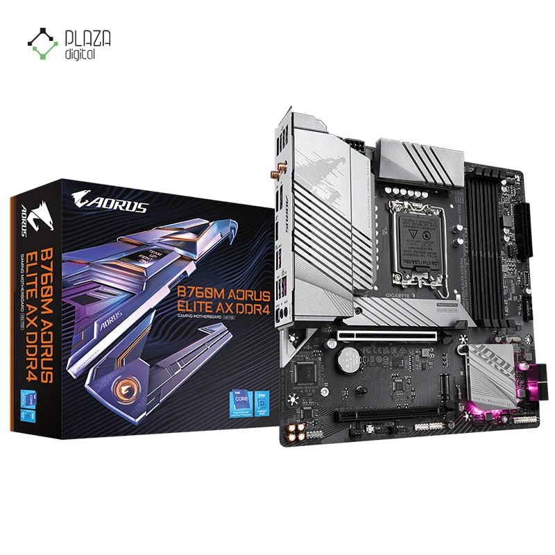 مادربرد گیگابایت مدل B760M AORUS ELITE AX DDR4 (rev. 1.x) پلازا دیجیتال