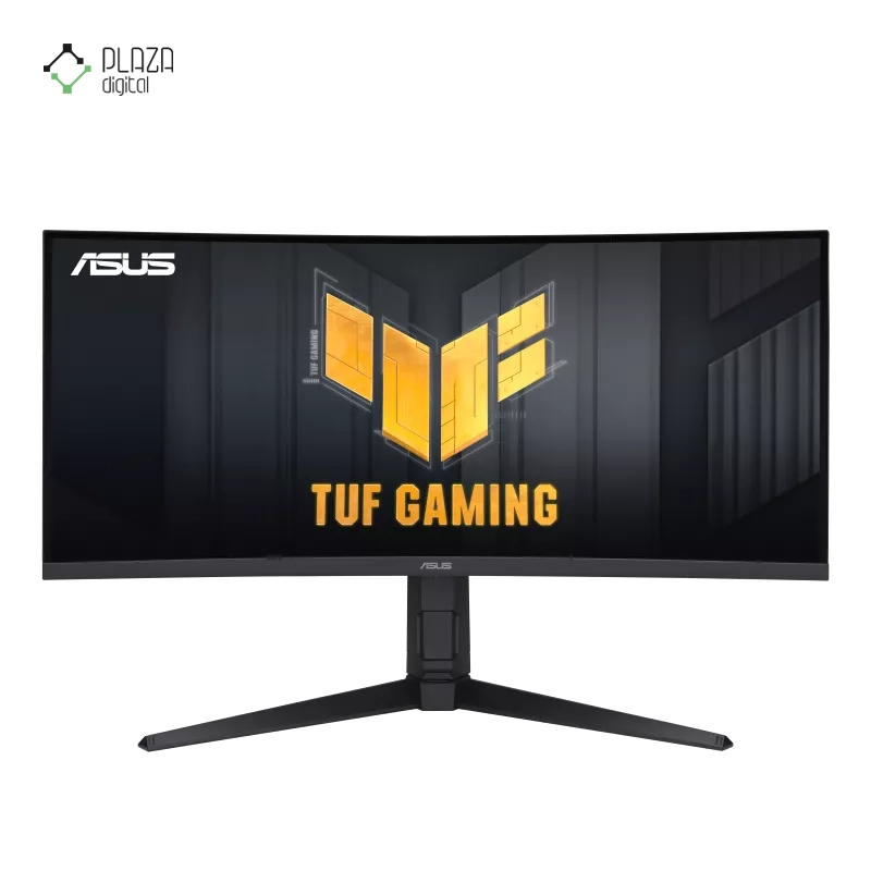 نمای جلو مانیتور گیمینگ ایسوس 34 اینچی مدل TUF Gaming VG34VQEL1A پلازا دیجیتال