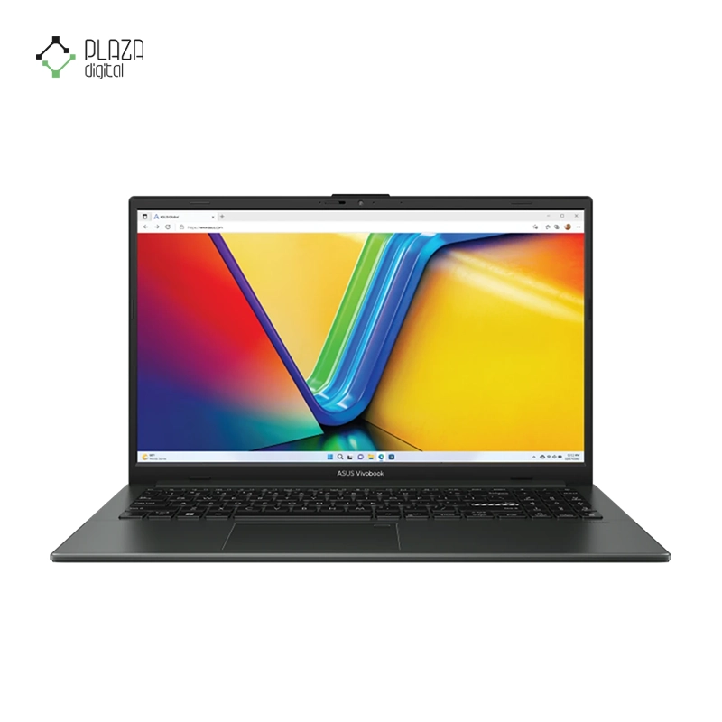 نمای جلو لپ تاپ ایسوس 15.6 اینچی مدل Vivobook Go 15 E1504FA R5 7520U 8GB 512GB Radeon پلازا دیجیتال