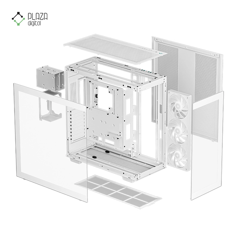 کیس کامپیوتر گیمینگ دیپ کول مدل CH780 سفید پلازا دیجیتال