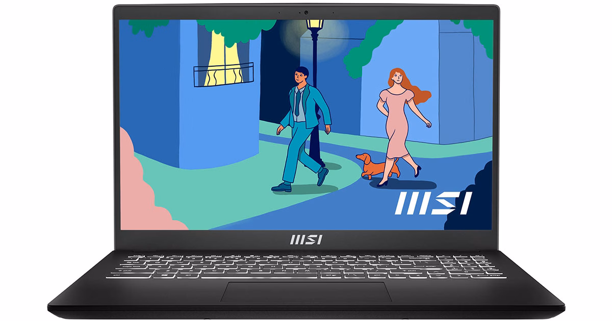 لپ تاپ ام اس ای 15.6 اینچی مدل Modern 15 B12MO i3 1215U 8GB 512GB Iris Xe