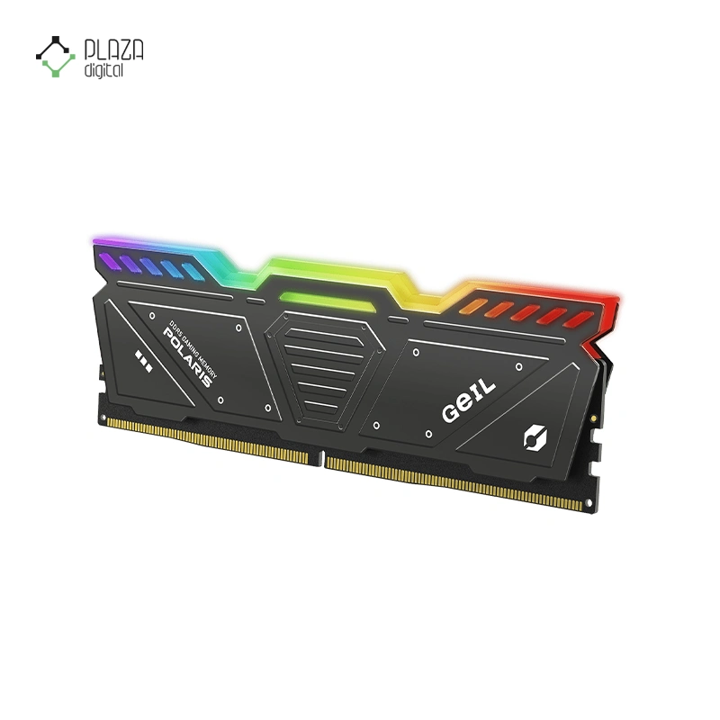 رم کامپیوتر DDR5 گیل مدل POLARIS RGB تک کاناله 5600 مگاهرتز CL38 ظرفیت 16 گیگابایت پلازا دیجیتال