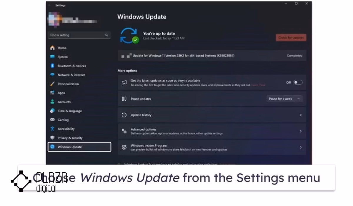 آپدیت ویندوز لپ تاپ | راهنمای جامع و آسان در یک چشم به هم زدن 23 Windows Update