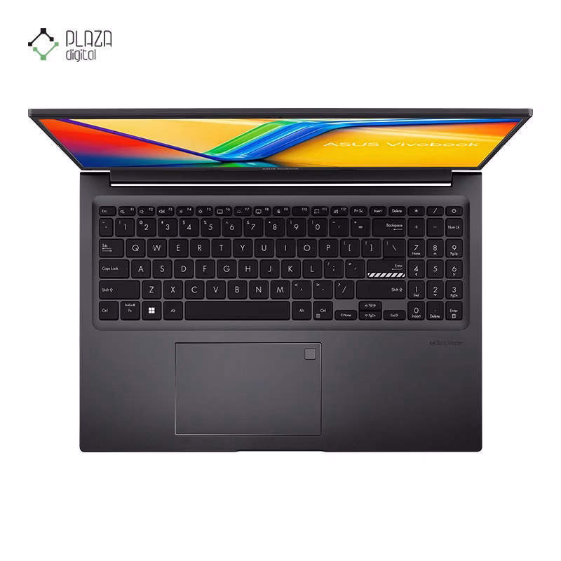 نمای کیبورد لپ تاپ ایسوس 16 اینچی مدل Vivobook 16 F1605VA i7 1355U 16GB 1TB Iris Xe رنگ مشکی پلازا دیجیتال