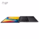 نمای باز شده لپ تاپ ایسوس 16 اینچی مدل Vivobook 16 F1605VA i7 1355U 16GB 1TB Iris Xe رنگ مشکی پلازا دیجیتال