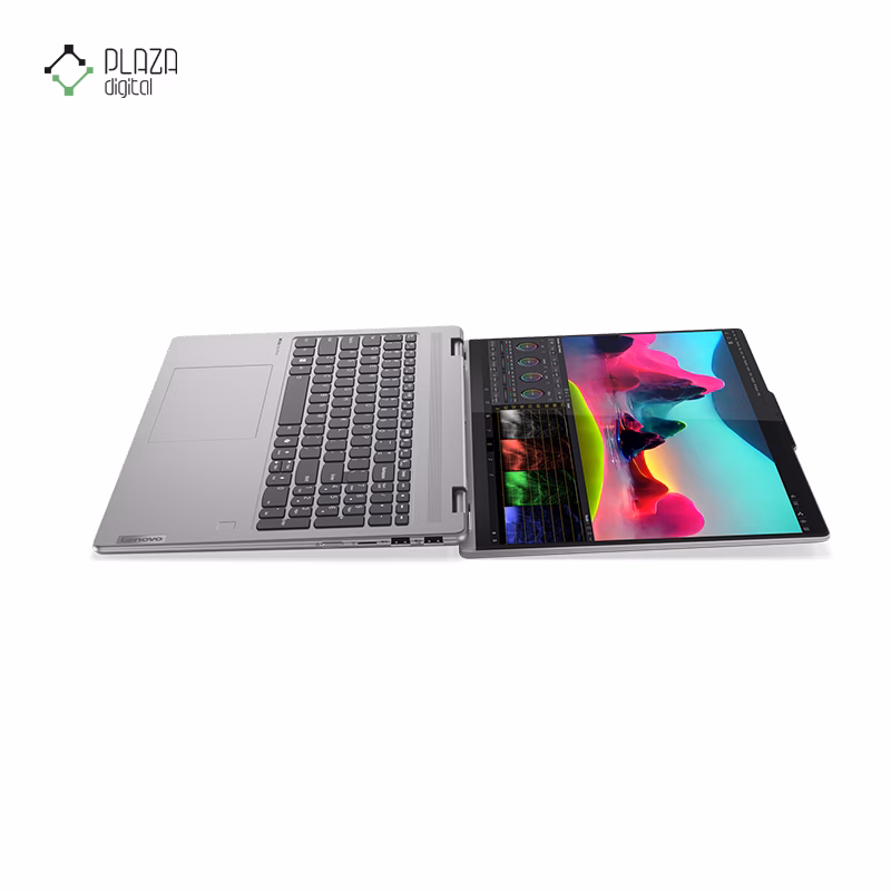 نمای باز شده لپ تاپ لنوو 16 اینچی مدل Yoga 7 2-in-1 16AHP9 R7 8840HS 16GB 2TB Radeon پلازا دیجیتال