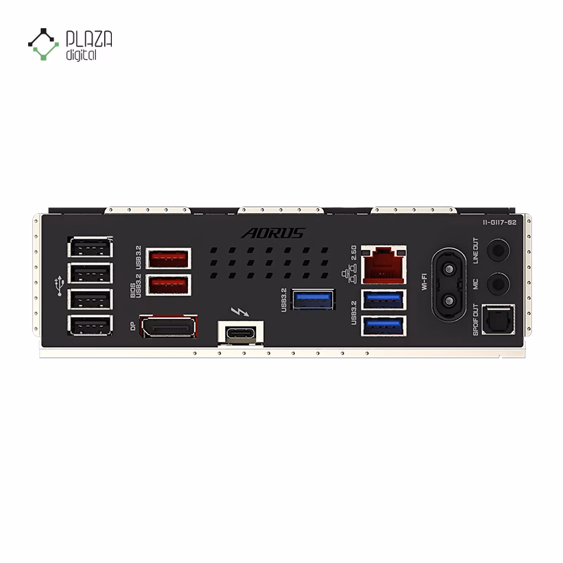 درگاه های مادربرد گیگابایت مدل Z890 AORUS ELITE WIFI7 D5 پلازا دیجیتال