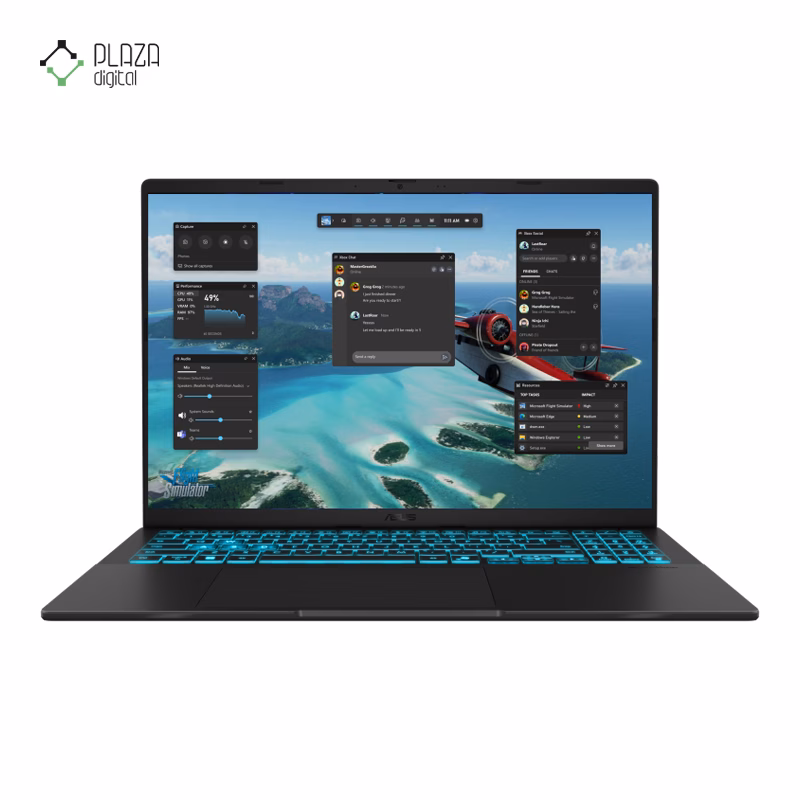 لپ تاپ ایسوس 16 اینچی مدل V16 V3607VU Core 5 210H 16GB 512GB RTX4050 پلازادیجیتال