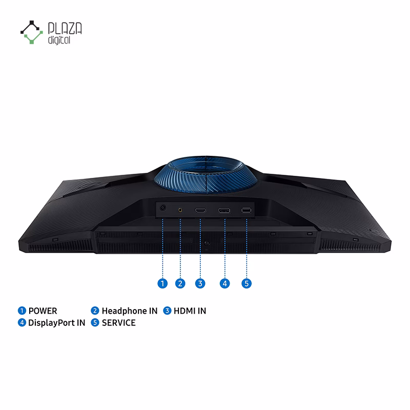 درگاه های مانیتور گیمینگ سامسونگ 24 اینچی مدل Odyssey G3 LS24DG302E پلازا دیجیتال