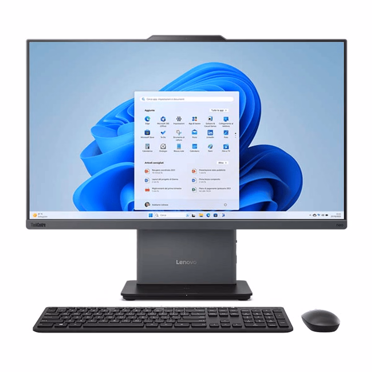 کامپیوتر All in One لنوو 24 اینچی مدل ThinkCentre Neo 50a i5 13420H 8GB 512GB UHD - خاکستری - پلازادیجیتال