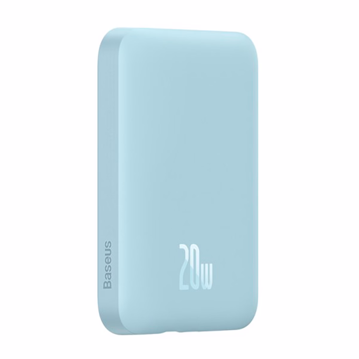 پاوربانک باسئوس مدل Magnetic Mini Wireless ظرفیت 6000 میلی آمپر ساعت - آبی - پلازا دیجیتال