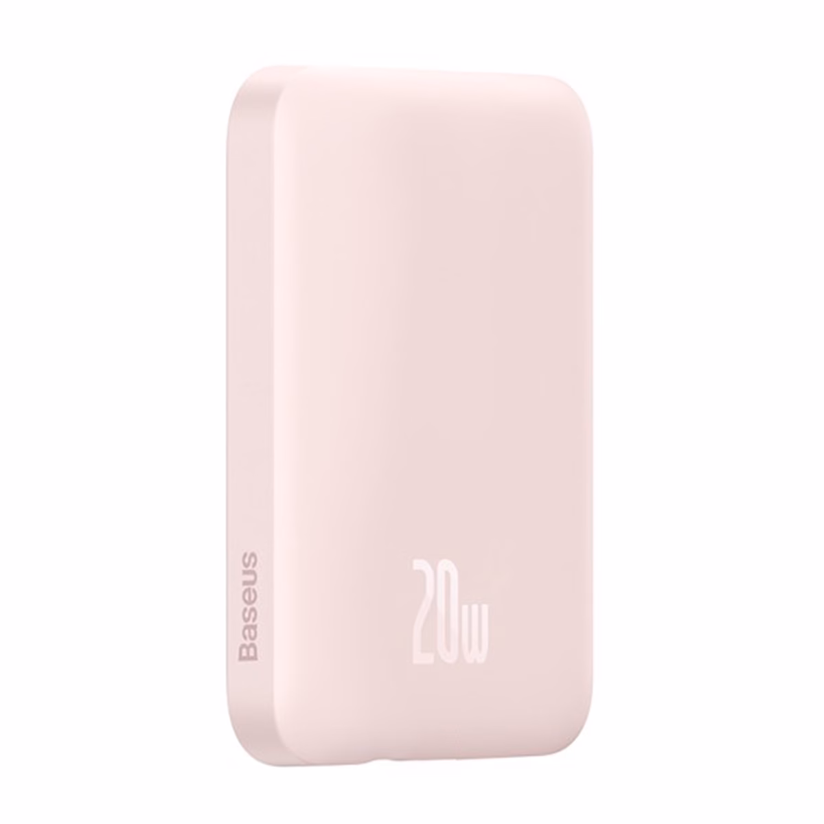 پاوربانک باسئوس مدل Magnetic Mini Wireless ظرفیت 6000 میلی آمپر ساعت - صورتی - پلازا دیجیتال