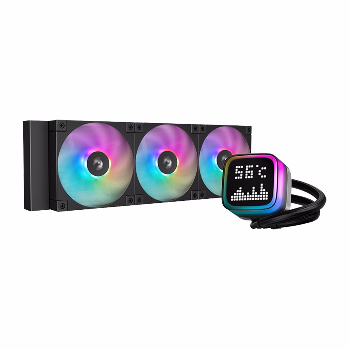 خنک کننده پردازنده مایع دیپ کول مدل LP360 ARGB - مشکی - پلازادیجیتال