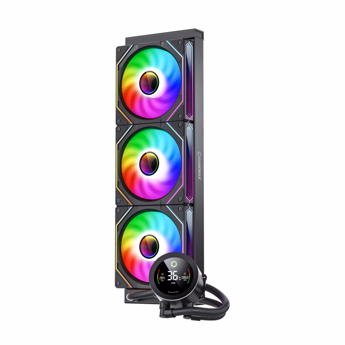 خنک کننده پردازنده مایع گیم مکس مدل IceBurg 360 Digital - مشکی - پلازادیجیتال