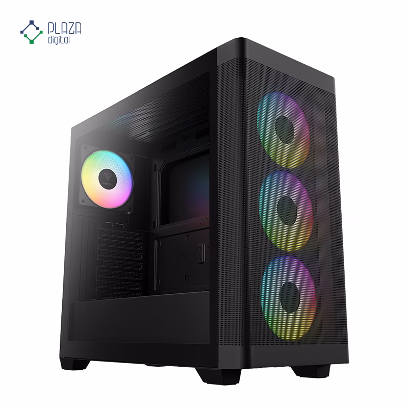 کیس کامپیوتر گیمینگ گیم دیاس مدل ATHENA M3 رنگ مشکی پلازا دیجیتال