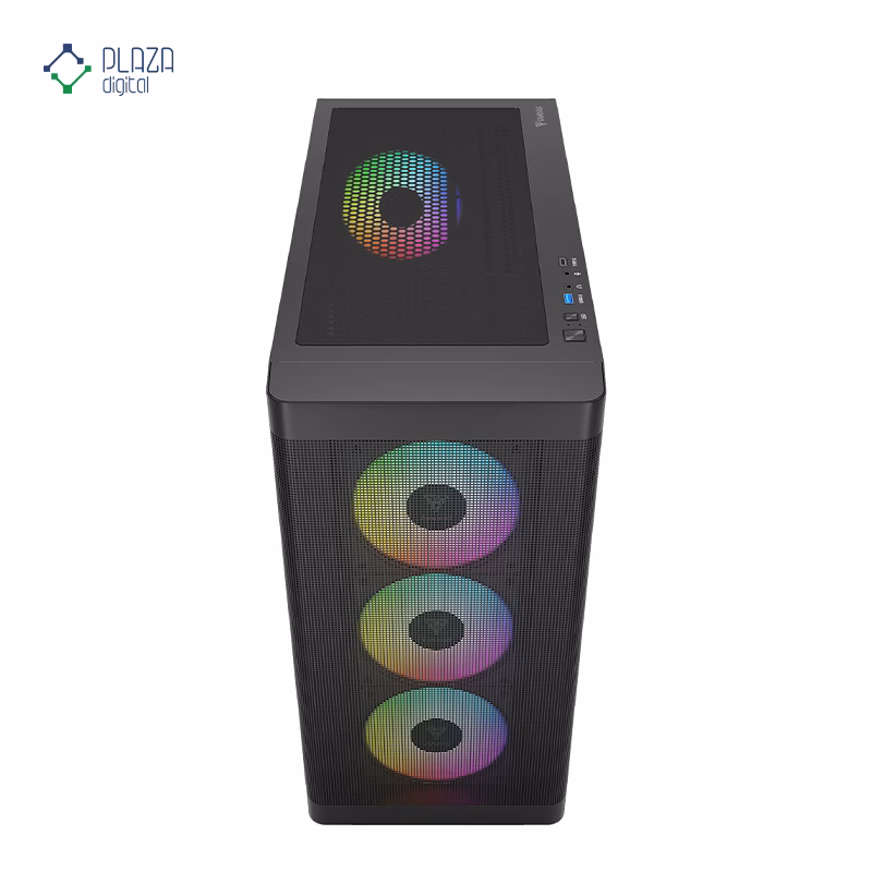 کیس کامپیوتر گیمینگ گیم دیاس مدل ATHENA M3 رنگ مشکی پلازا دیجیتال