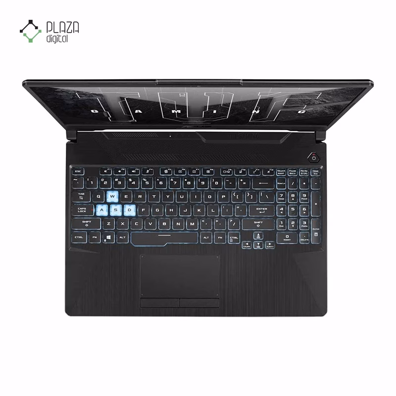 نمای کیبورد لپ تاپ ایسوس 15.6 اینچی مدل TUF Gaming A15 FA506NCR R7 7435HS 24GB 1TB RTX3050 پلازا دیجیتال